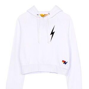 Aviator Nation Bolt 2 Cropped Pullover Hoodie